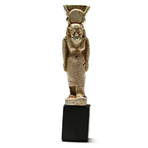 Large Egyptian Faience Isis Amulet