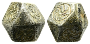 Ottoman Polyhedral Silver Weight of 8 Dirham.