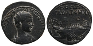 Elagabalus AE 32mm of Gadara, Decapolis.