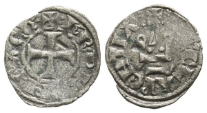 Crusaders, Achaea (Principality). Charles II de Anjou BI Denier Tournois.