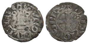 France, Kingdom. Louis VIII (the Lion) and Louis IX (Saint Louis) BI Denier Tournois.