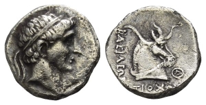 Seleukid Empire, Antiochos I Soter AR Drachm.