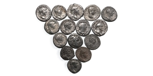 Group of Fifteen [15] Roman Imperial AR Denarii.