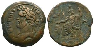 Antoninus Pius AE Drachm of Alexandria, Egypt.