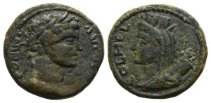 Caracalla AE 24mm of Heliopolis, Seleucis and Pieria.