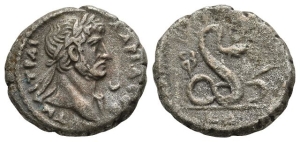 Hadrian BI Tetradrachm of Alexandria, Egypt.