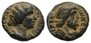 Faustina II AE 20mm of Gadara, Decapolis.
