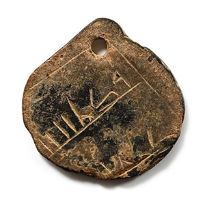 Western Asiatic Bronze Pendant with Inscription