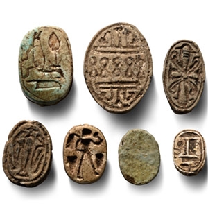 Egyptian Mixed Scarab and Scaraboid Collection