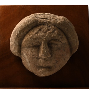Romano-Celtic Terracotta Face of a Goddess