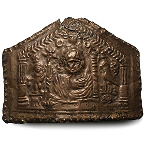 Late Roman Silver Plaque with Figures