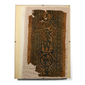 Coptic Textile Section with Figures and Animals