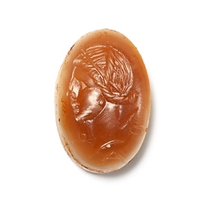 Roman Agate Bust of Artemis Gemstone