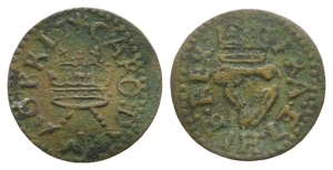 Great Britain. Stuart, Charles I AE Farthing.