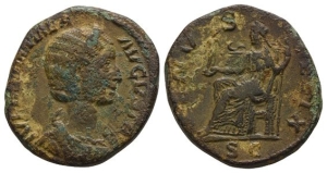 Julia Mamaea AE Sestertius.