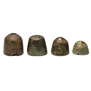 Medieval Bronze Beehive Thimble Collection