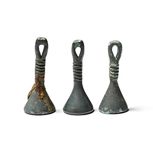 Bronze Age Bell Pendant Set