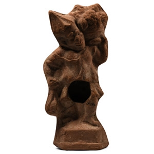 Romano-Egyptian Terracotta Figure of a Slave with Fruit Basket
