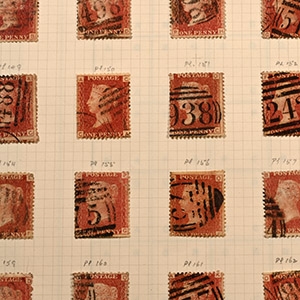 Queen Victoria Perforated Penny Red Stamp Plates Between 71 - 222.