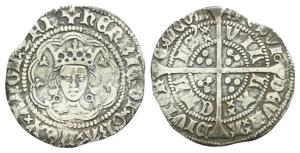 England. Lancaster, Henry VI AR Halfgroat.