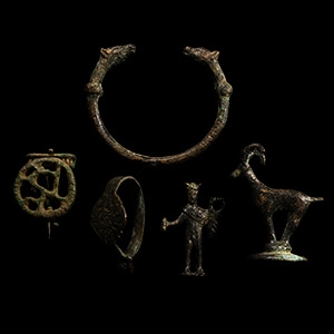 Roman and Western Asiatic Style Bronze Artefact Group