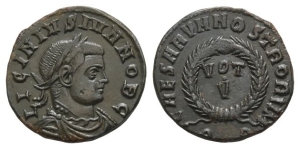 Licinius II, as Caesar BI Nummus.