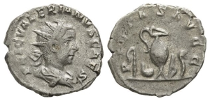 Valerian II, as Caesar AR Antoninianus.