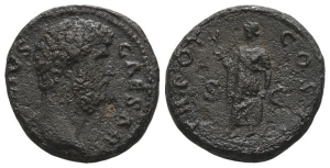 Aelius, as Caesar AE Dupondius or As.