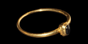 Medieval Gold and Sapphire Ring