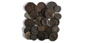 Group of Twenty-Five [25] Roman Imperial AE Coins.