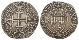 Reproduction of AR Carlino of Carlo VIII di Francia.