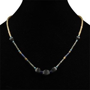 Western Asiatic Stone and Glass Bead Necklace