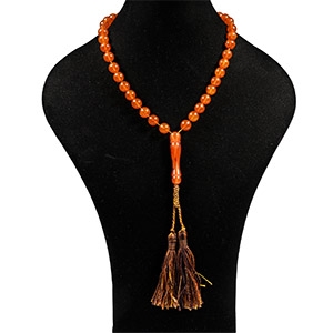 Western Asiatic Amber-Coloured Prayer Beads
