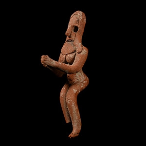 Indus Valley Terracotta Seated Fertility Figure