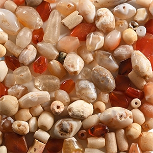 Western Asiatic Agate and Carnelian Bead Group