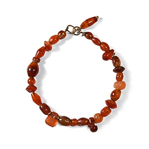 Egyptian Carnelian Bead Bracelet