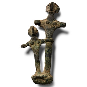 Canaanite Bronze Warrior God Pair