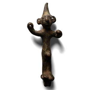 Canaanite Bronze Male Warrior God Statuette