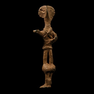 Canaanite Bronze Warrior God with Raised Arm
