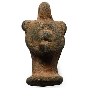 Babylonian Bronze Pazuzu Head Pendant