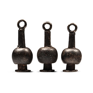 Egyptian Silver Poppy Amulet Group