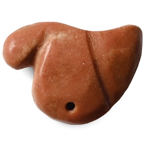 Sumerian Orange Stone Amuletic Dove-Shaped Seal