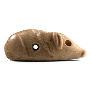 Sumerian Buff Stone Boar-Shaped Amulet Seal