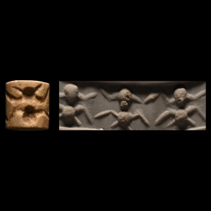 Sumerian Buff Stone Cylinder Seal