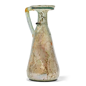 Roman Aqua Glass Jug