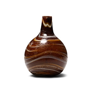 Roman Dark Amber Vessel with Trailing