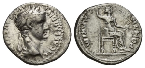 Tiberius AR Denarius.