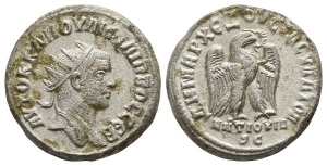 Philip II BI Tetradrachm of Antioch, Seleucis and Pieria.
