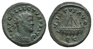 Allectus, Romano-British Emperor BI Quinarius.