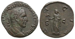 Trajan Decius AE Sestertius.
